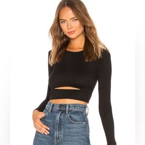 Lovers + Friends Clea Top in Black, Size S